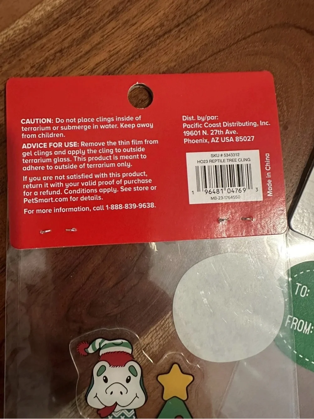 Petsmart Set Of 2 Christmas Oh What Fun Snake Terrarium Clings